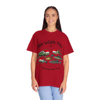 Load image into Gallery viewer, We Wish You Merry Fish-mas and a Splashy New Year Fish Illustration T-shirt | Holiday Fishing
